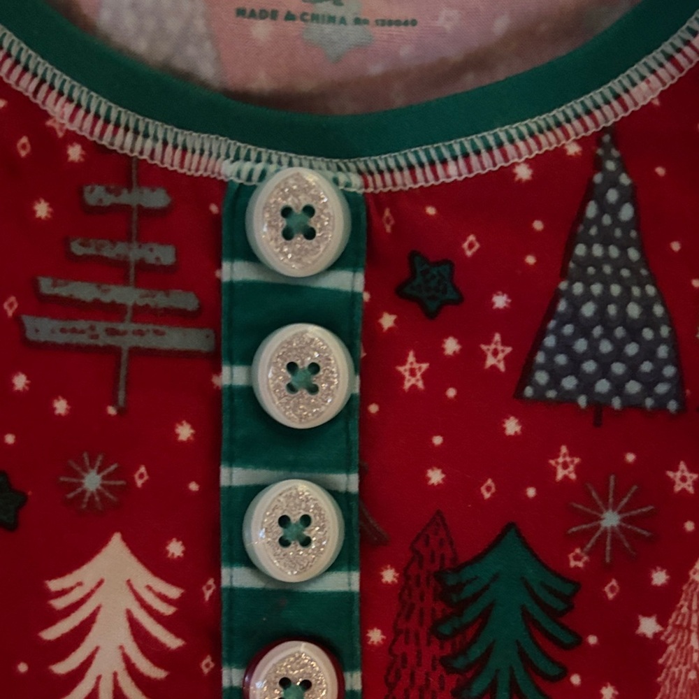 Matilda Jane Size 6 Christmas Pajama Top - Picture 3 of 4